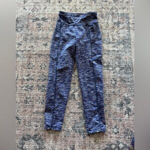 Kids Blue Patterned Leggings